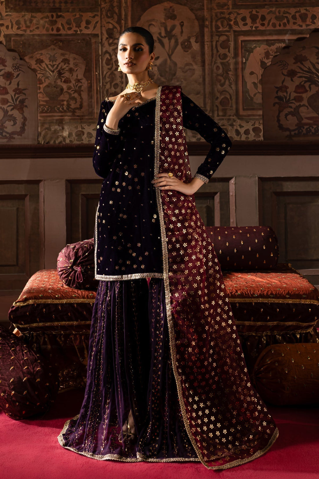 Batik | Zariya Festive Luxe Pret | Melisa - House Of Hania