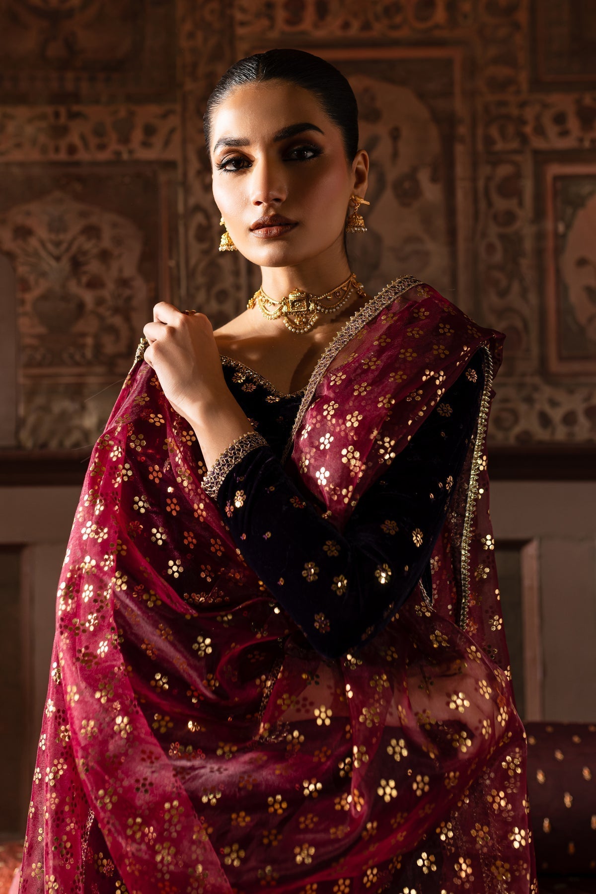 Batik | Zariya Festive Luxe Pret | Melisa - House Of Hania