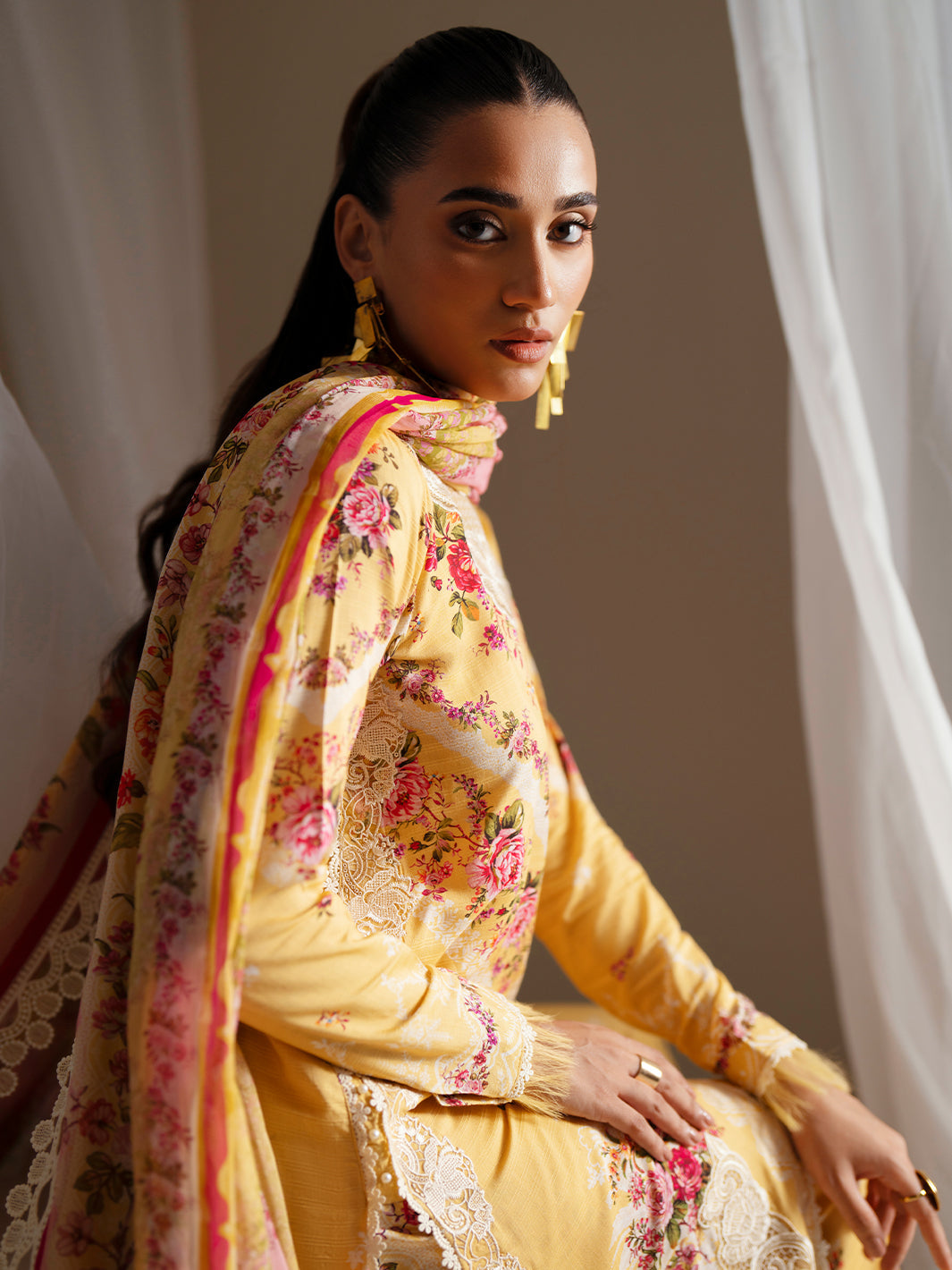 Bin Ilyas | Eres Bonita Viscose 25 | 1101-B - House Of Hania