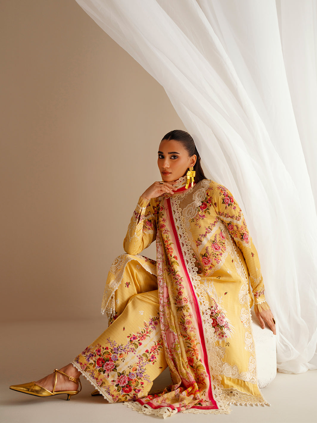 Bin Ilyas | Eres Bonita Viscose 25 | 1101-B - House Of Hania