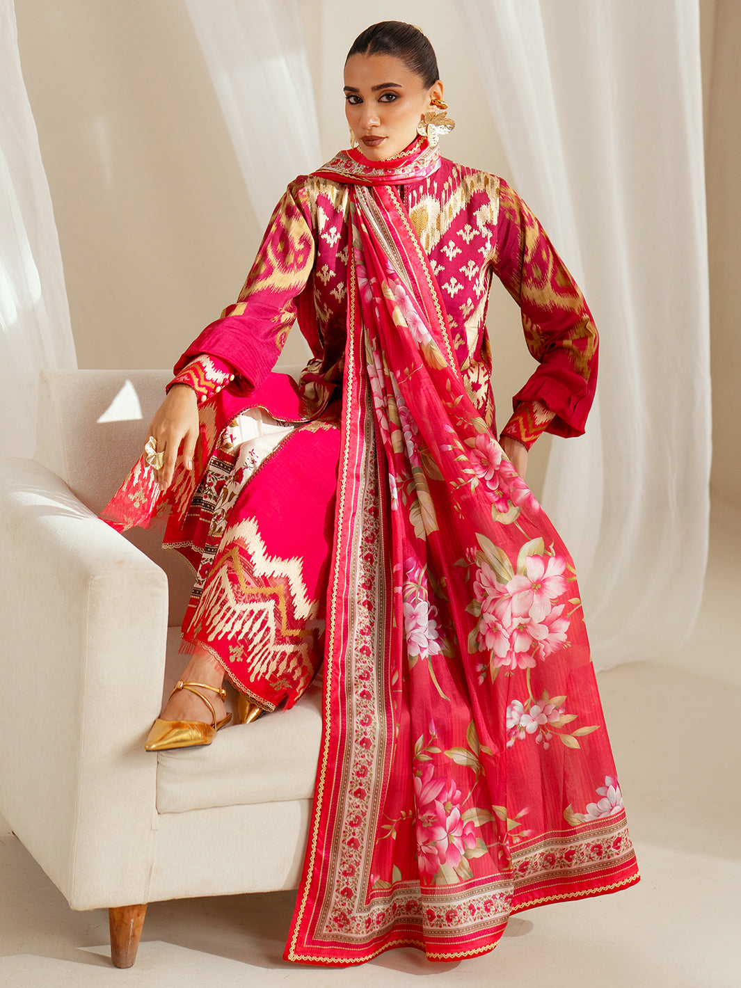Bin Ilyas | Eres Bonita Viscose 25 | 1102-A - House Of Hania