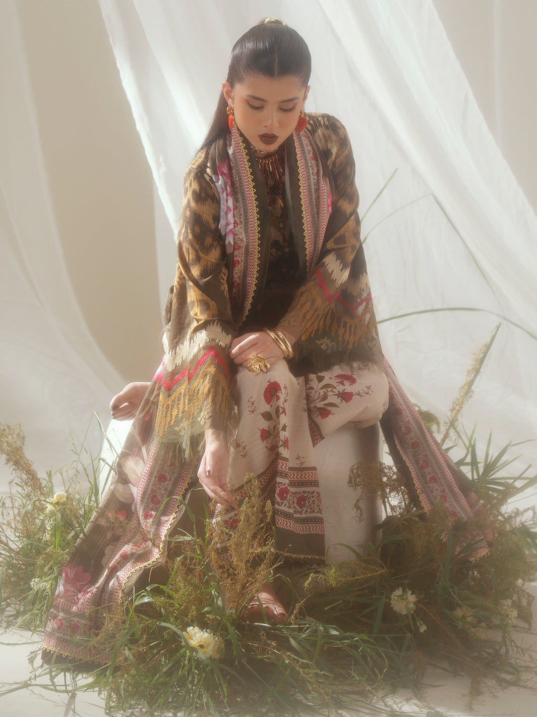 Bin Ilyas | Eres Bonita Viscose 25 | 1102-B - House Of Hania