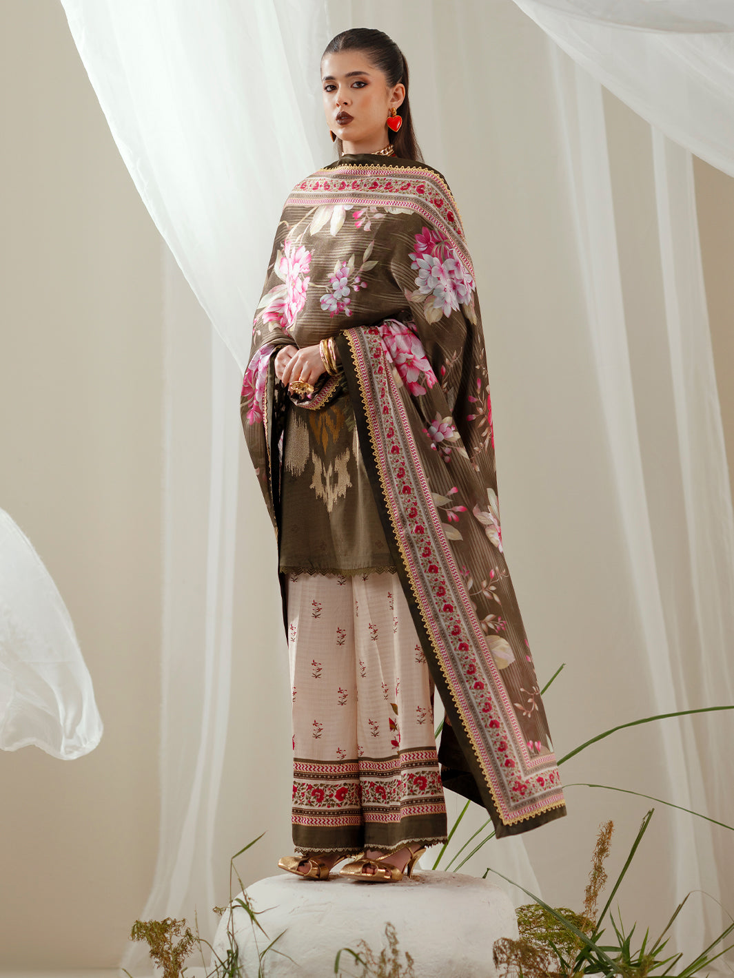 Bin Ilyas | Eres Bonita Viscose 25 | 1102-B - House Of Hania