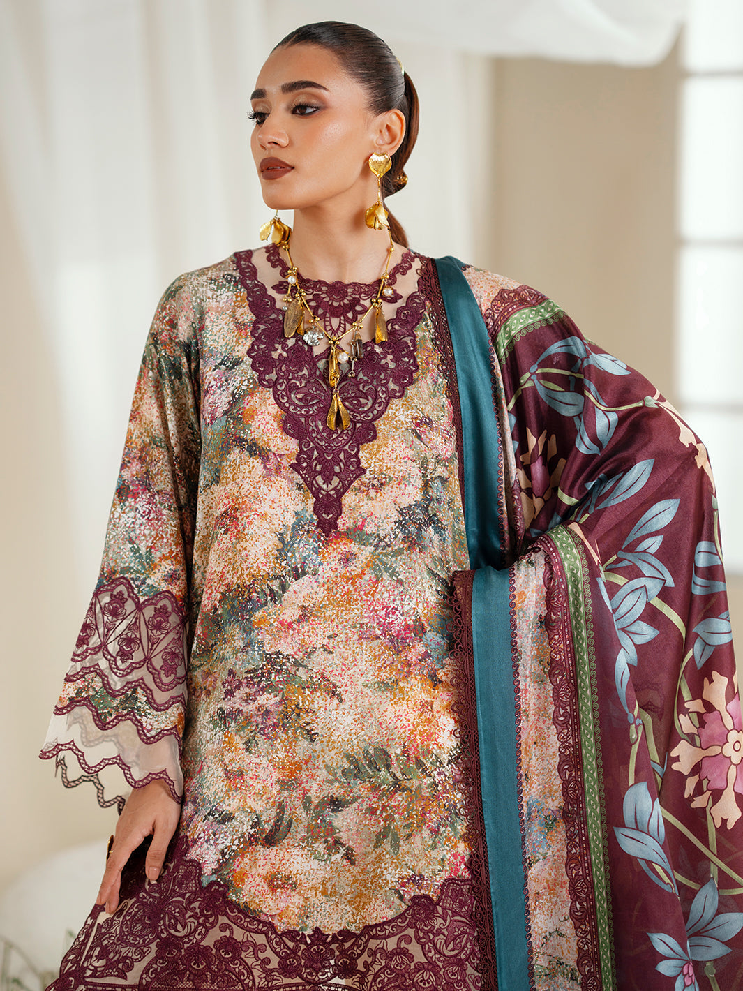 Bin Ilyas | Eres Bonita Viscose 25 | 1104-B - House Of Hania