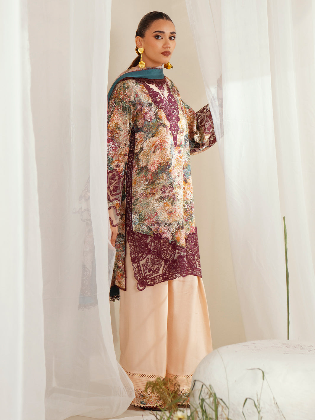 Bin Ilyas | Eres Bonita Viscose 25 | 1104-B - House Of Hania