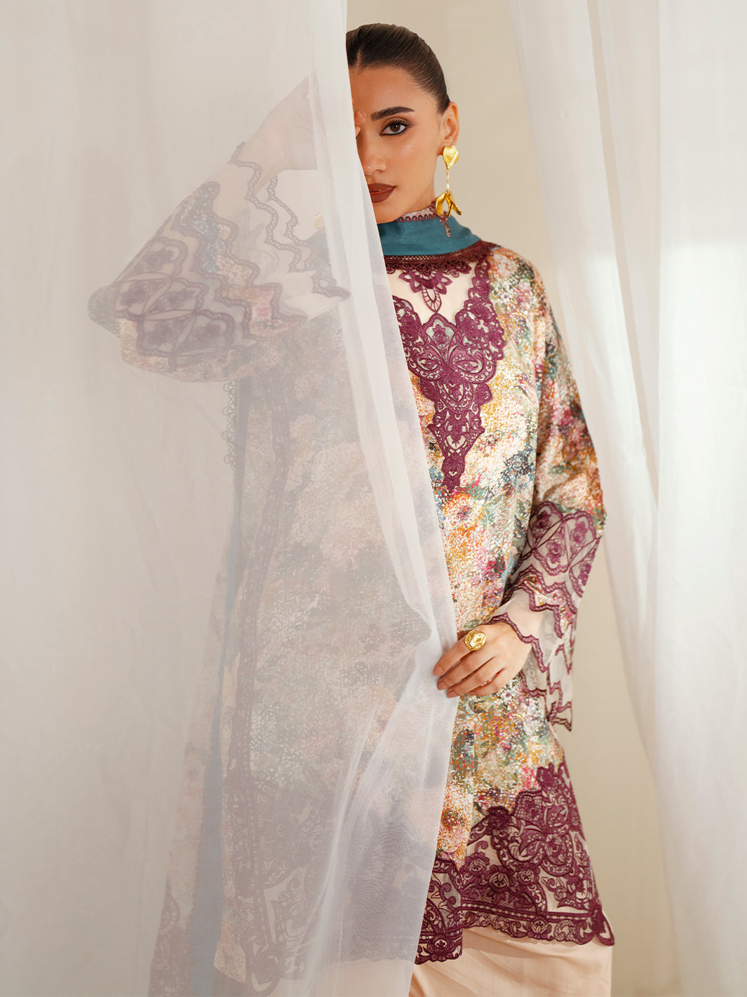 Bin Ilyas | Eres Bonita Viscose 25 | 1104-B - House Of Hania