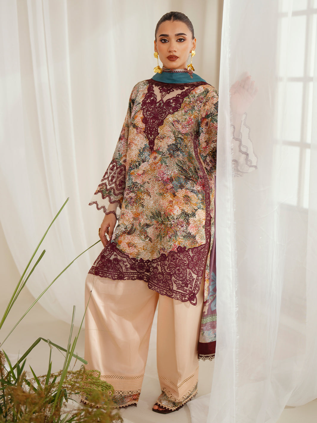 Bin Ilyas | Eres Bonita Viscose 25 | 1104-B - House Of Hania