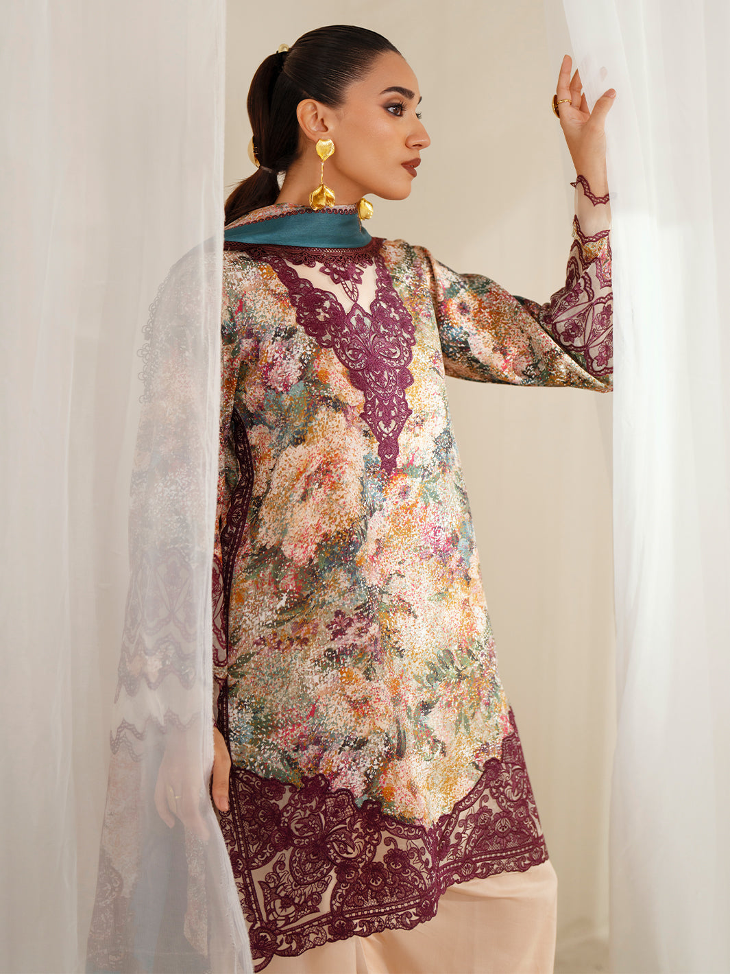 Bin Ilyas | Eres Bonita Viscose 25 | 1104-B - House Of Hania