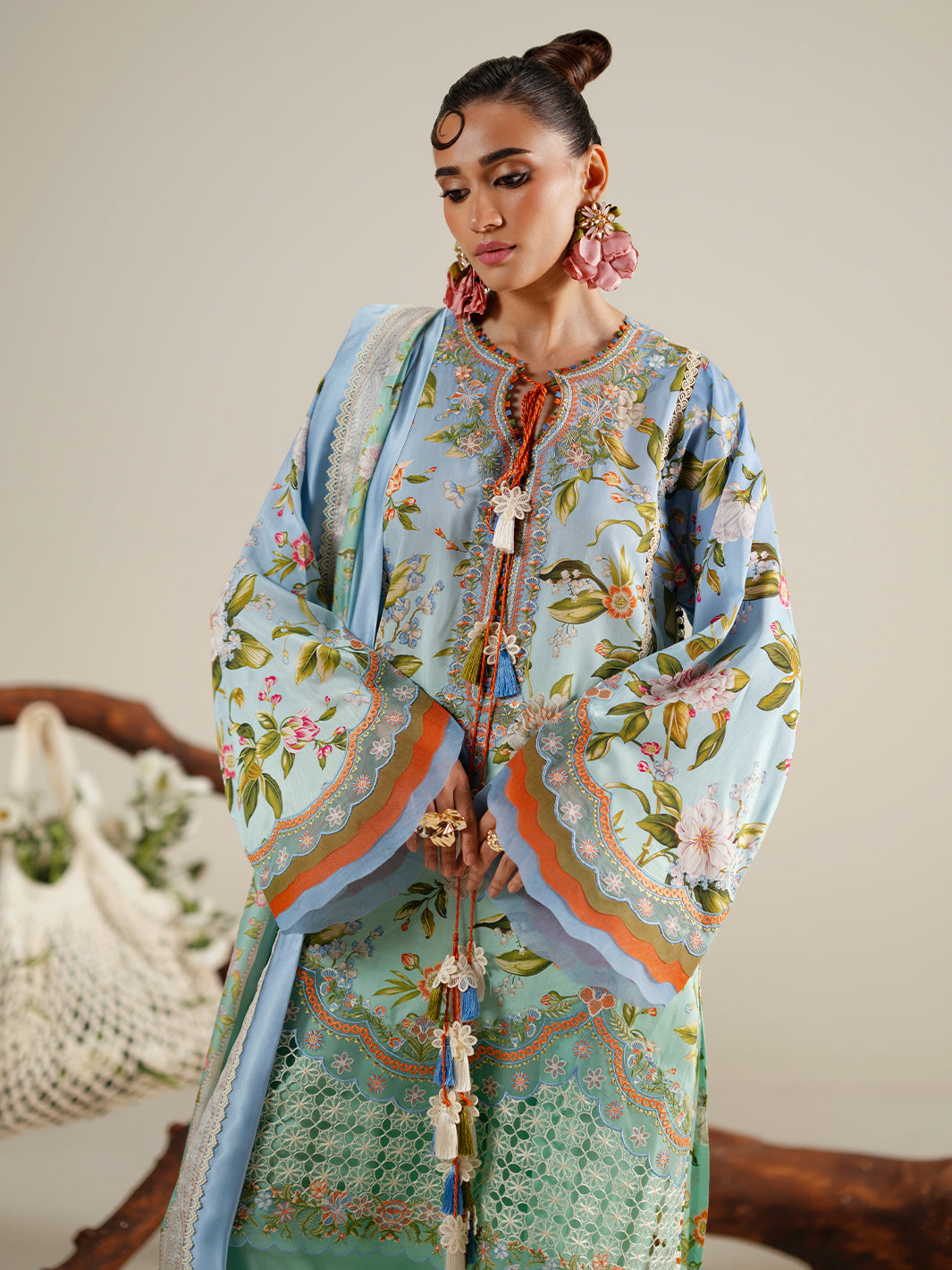 Bin Ilyas | Eres Bonita Viscose 25 | 1105-B - House Of Hania