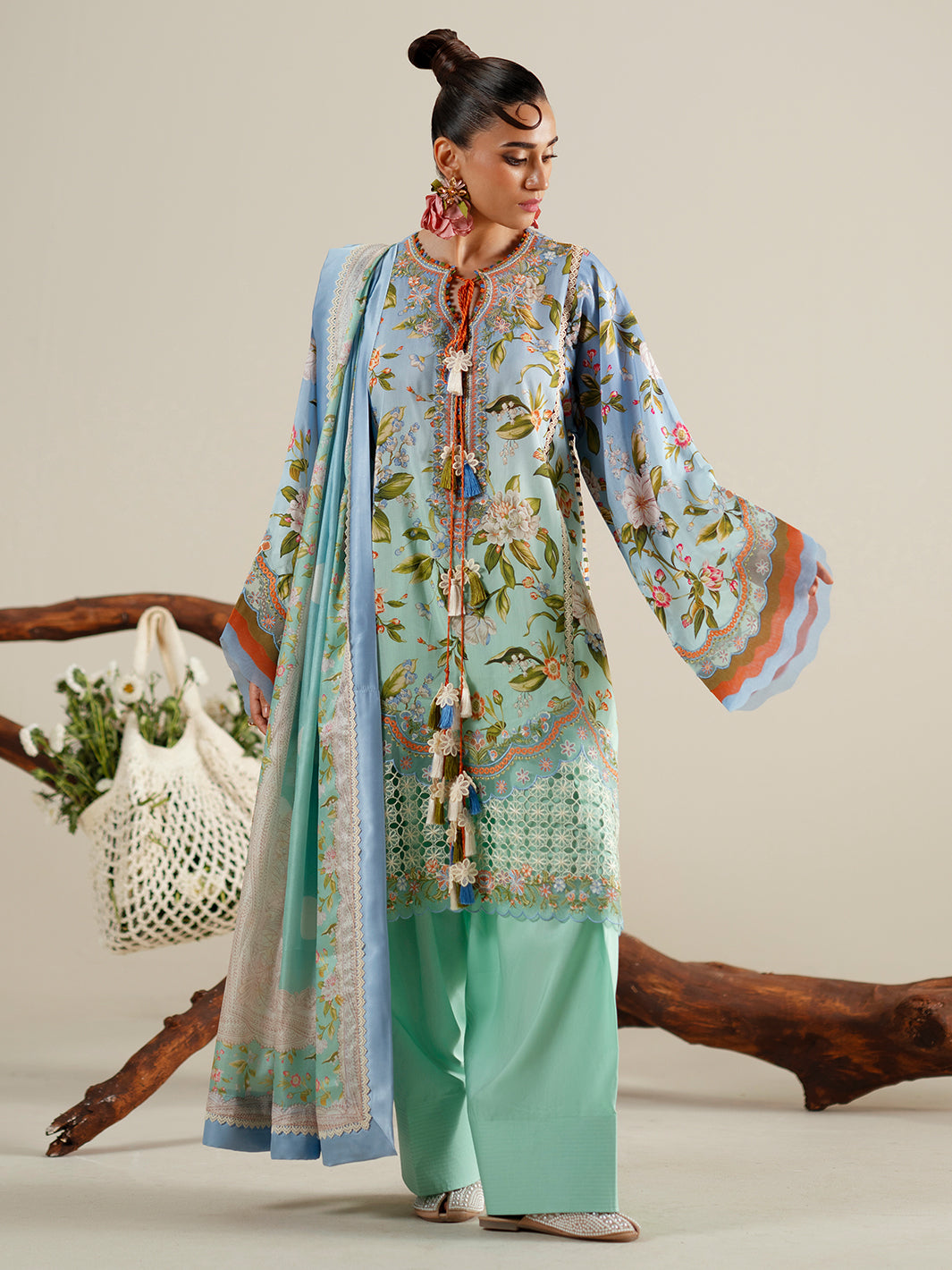 Bin Ilyas | Eres Bonita Viscose 25 | 1105-B - House Of Hania