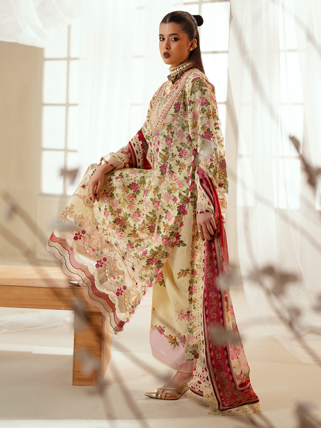 Bin Ilyas | Eres Bonita Viscose 25 | 1107-A - House Of Hania