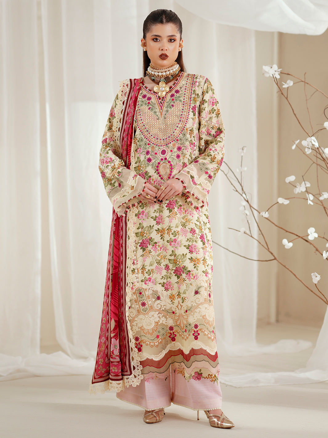 Bin Ilyas | Eres Bonita Viscose 25 | 1107-A - House Of Hania