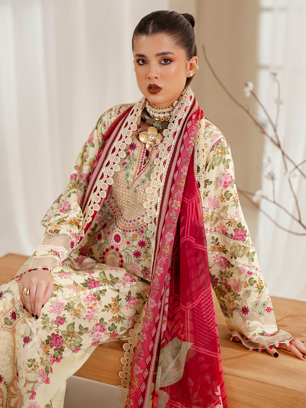Bin Ilyas | Eres Bonita Viscose 25 | 1107-A - House Of Hania