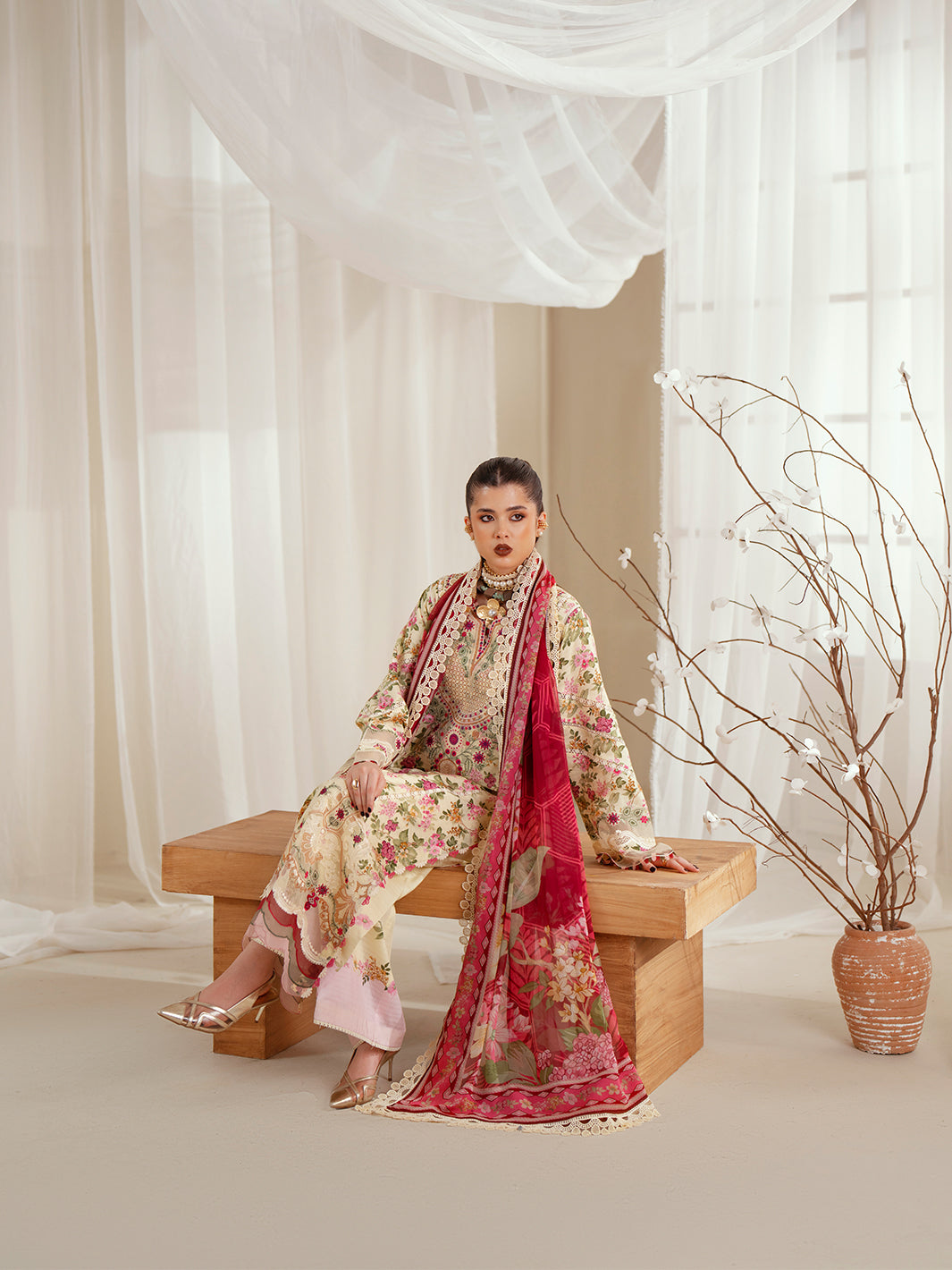Bin Ilyas | Eres Bonita Viscose 25 | 1107-A - House Of Hania