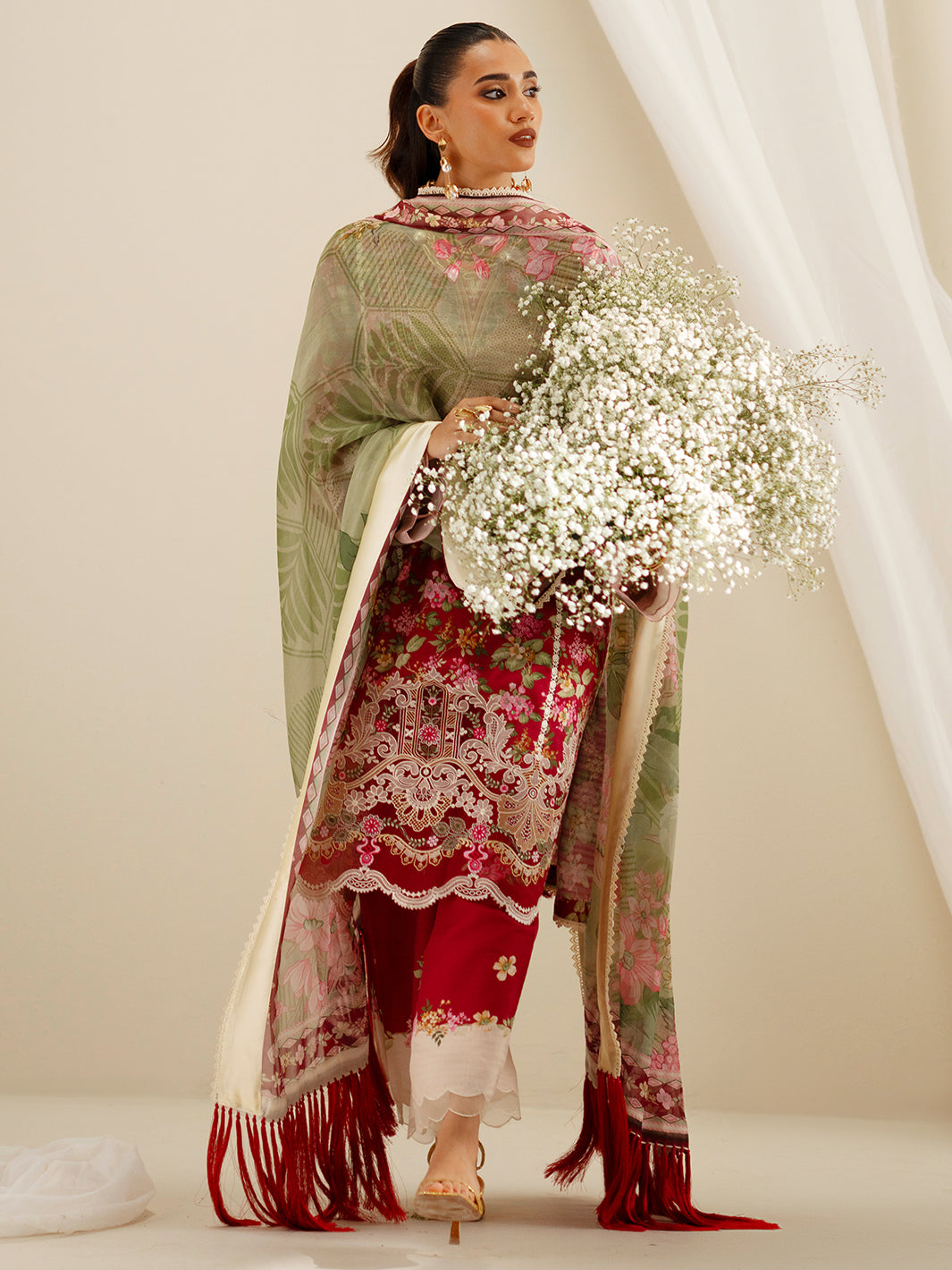 Bin Ilyas | Eres Bonita Viscose 25 | 1107-B - House Of Hania