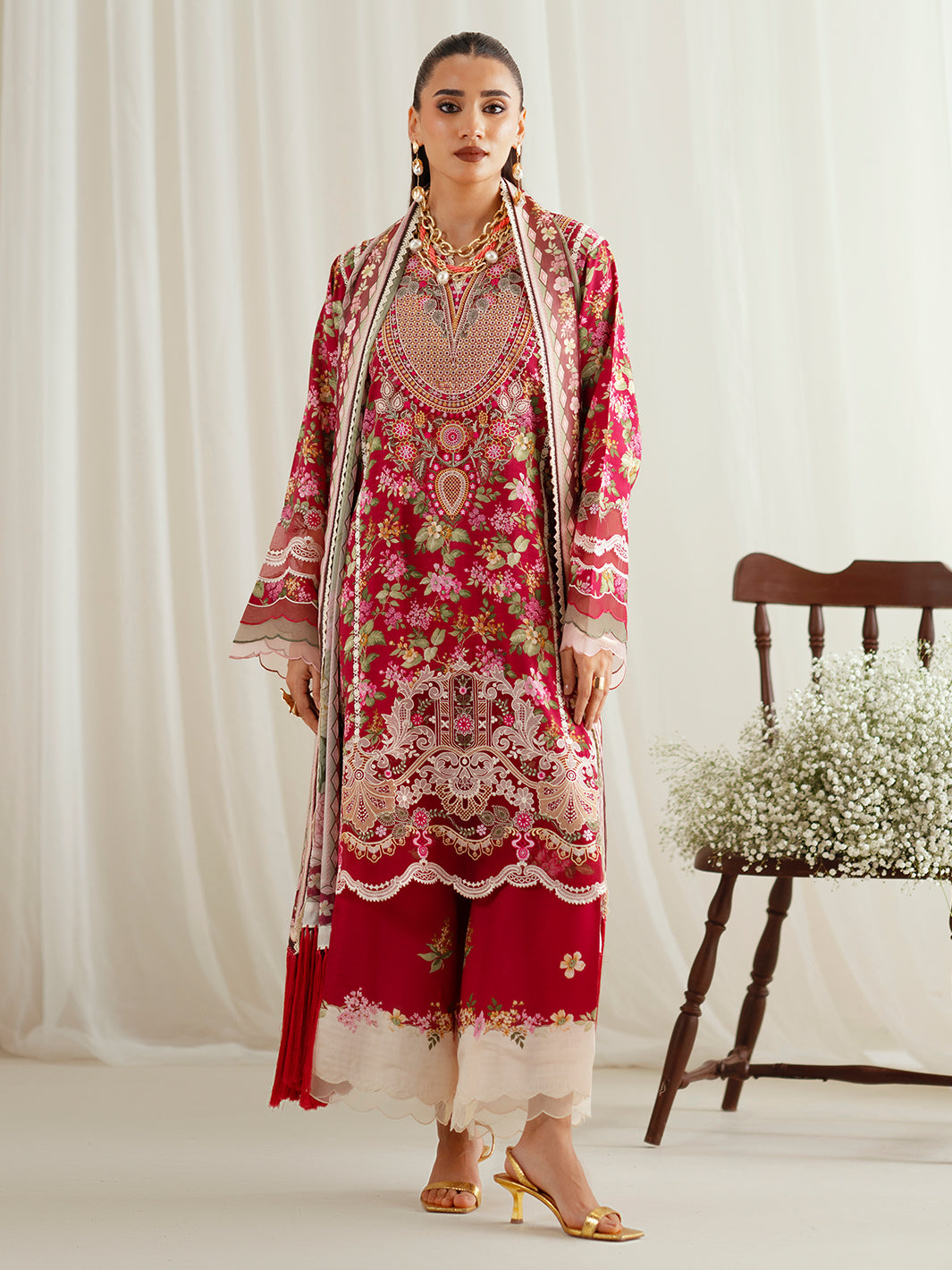 Bin Ilyas | Eres Bonita Viscose 25 | 1107-B - House Of Hania