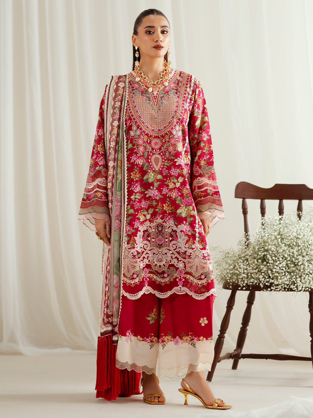 Bin Ilyas | Eres Bonita Viscose 25 | 1107-B - House Of Hania