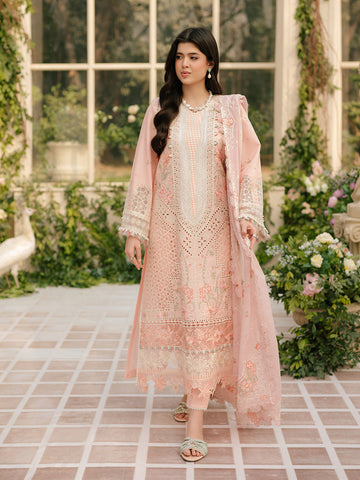 Bin Ilyas | Freesia Embroidered Lawn 25 | 101 - A - House Of Hania