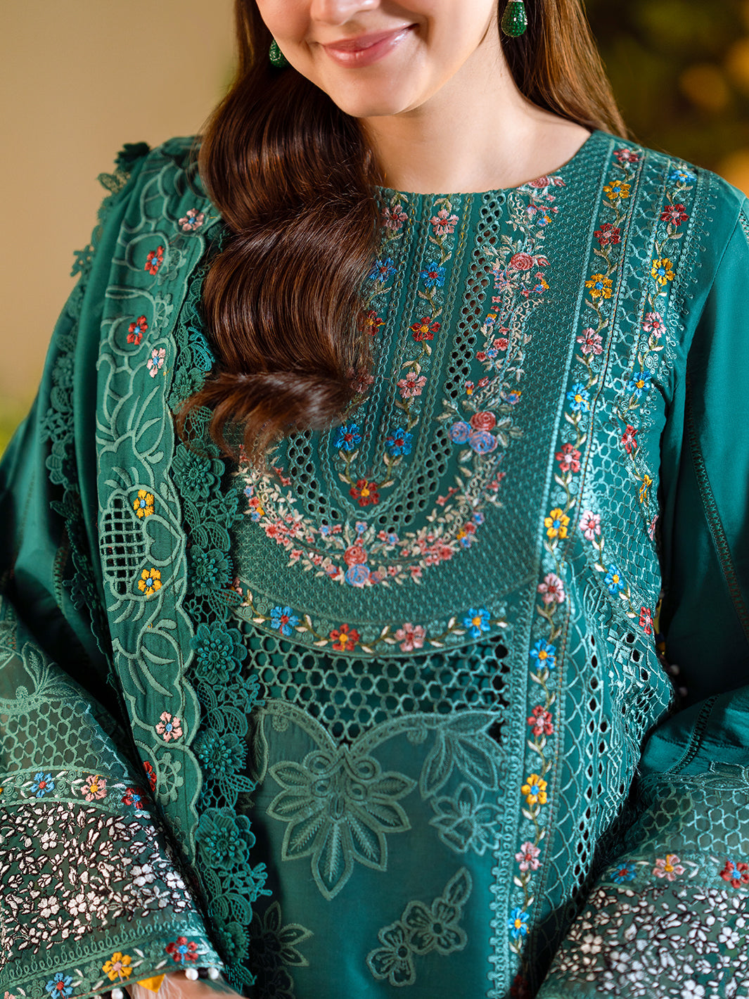 Bin Ilyas | Freesia Embroidered Lawn 25 | 102 - A - House Of Hania