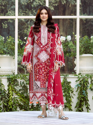 Bin Ilyas | Freesia Embroidered Lawn 25 | 103 - A - House Of Hania