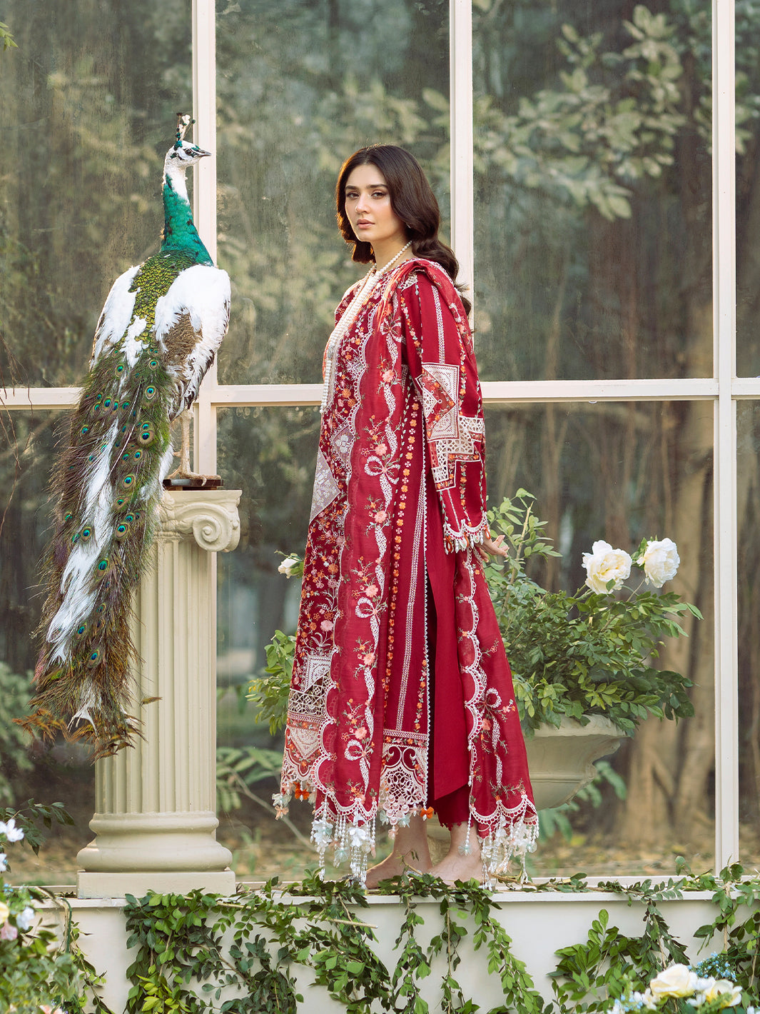 Bin Ilyas | Freesia Embroidered Lawn 25 | 103 - A - House Of Hania