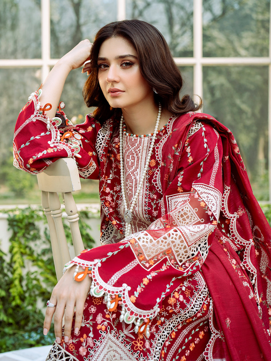 Bin Ilyas | Freesia Embroidered Lawn 25 | 103 - A - House Of Hania