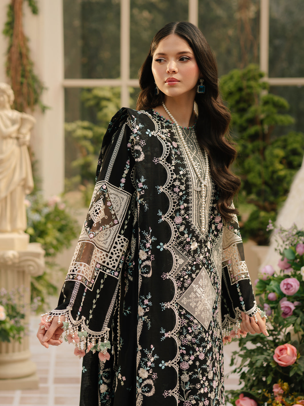Bin Ilyas | Freesia Embroidered Lawn 25 | 103 - B - House Of Hania
