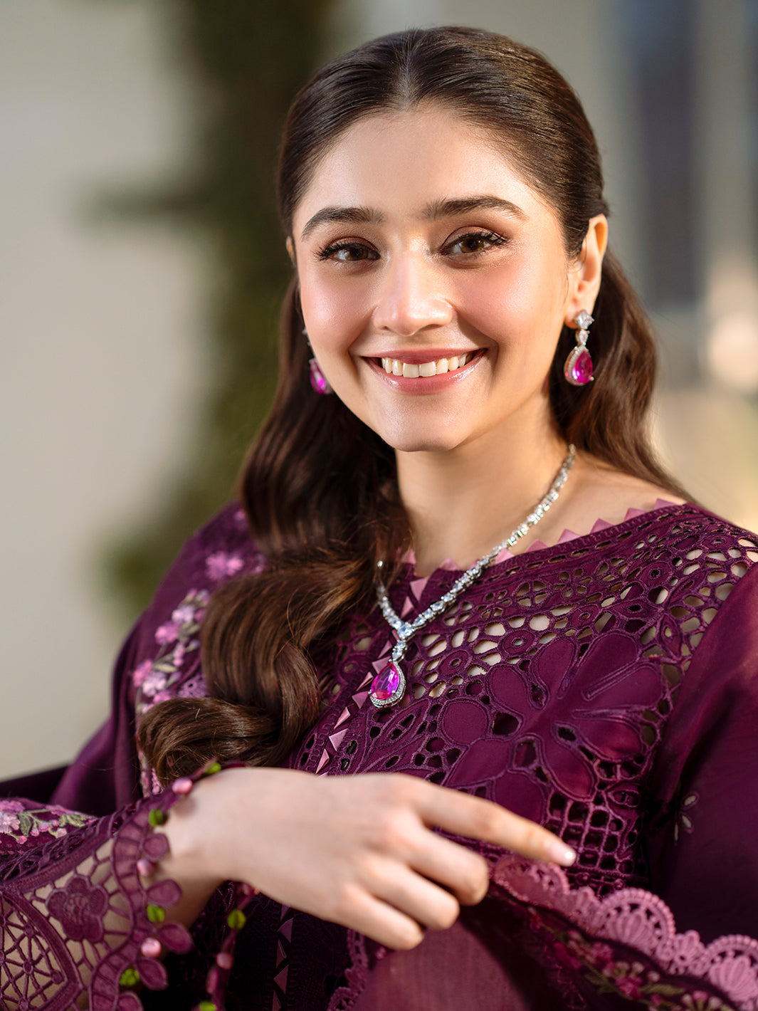 Bin Ilyas | Freesia Embroidered Lawn 25 | 106 - A - House Of Hania