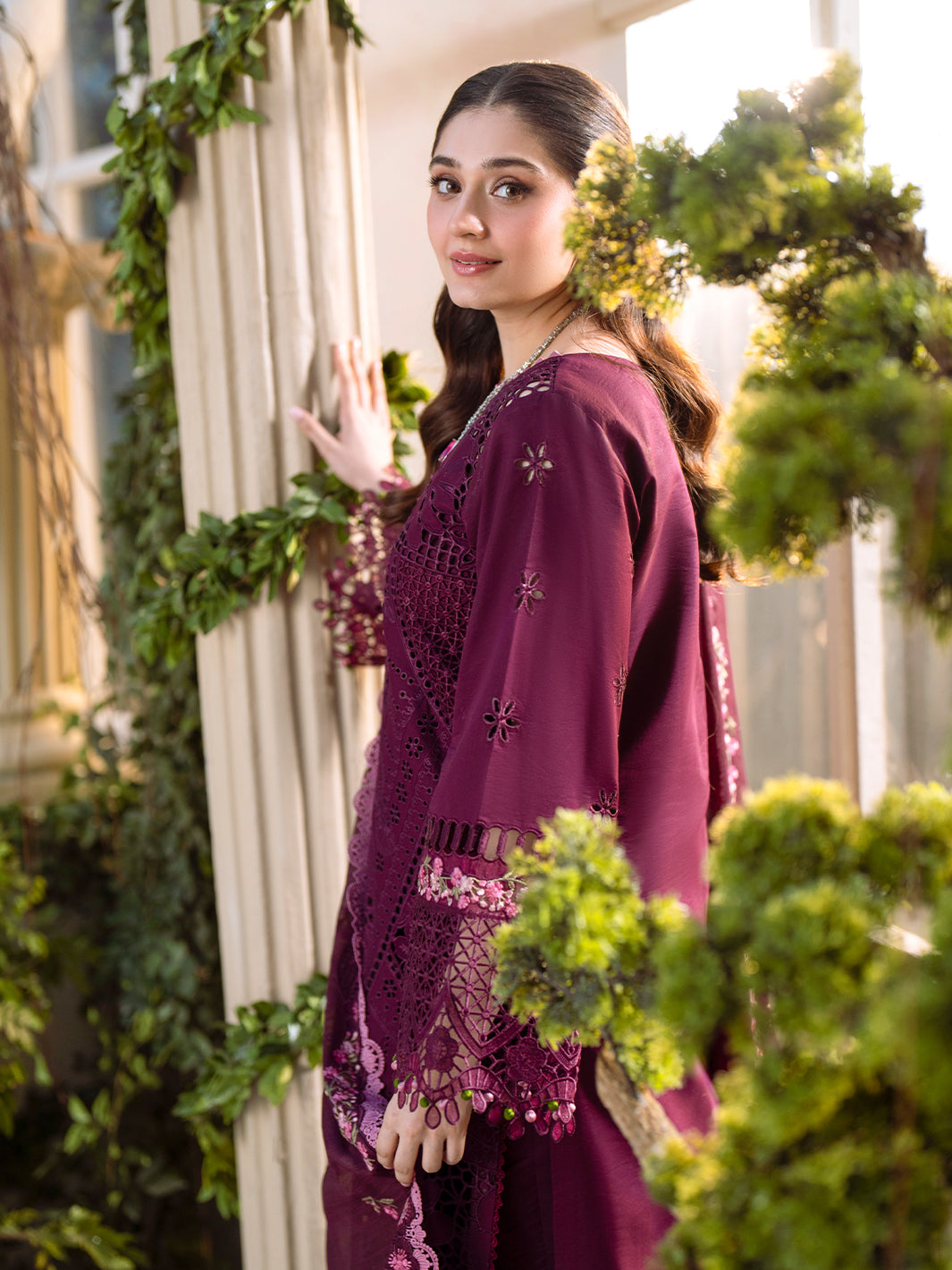 Bin Ilyas | Freesia Embroidered Lawn 25 | 106 - A - House Of Hania