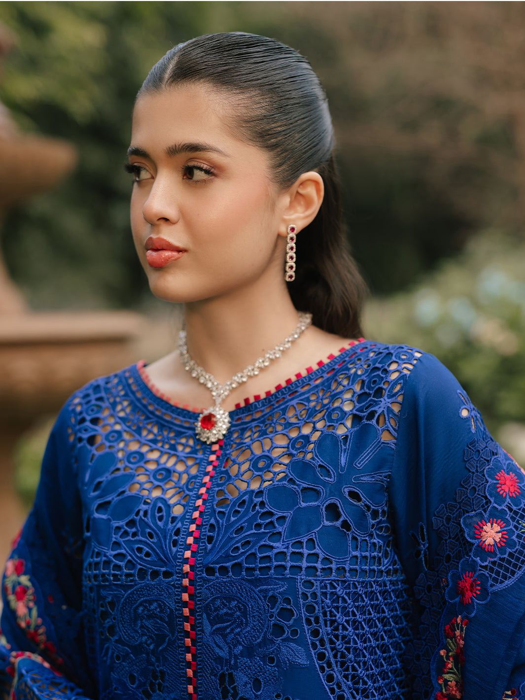 Bin Ilyas | Freesia Embroidered Lawn 25 | 106 - B - House Of Hania