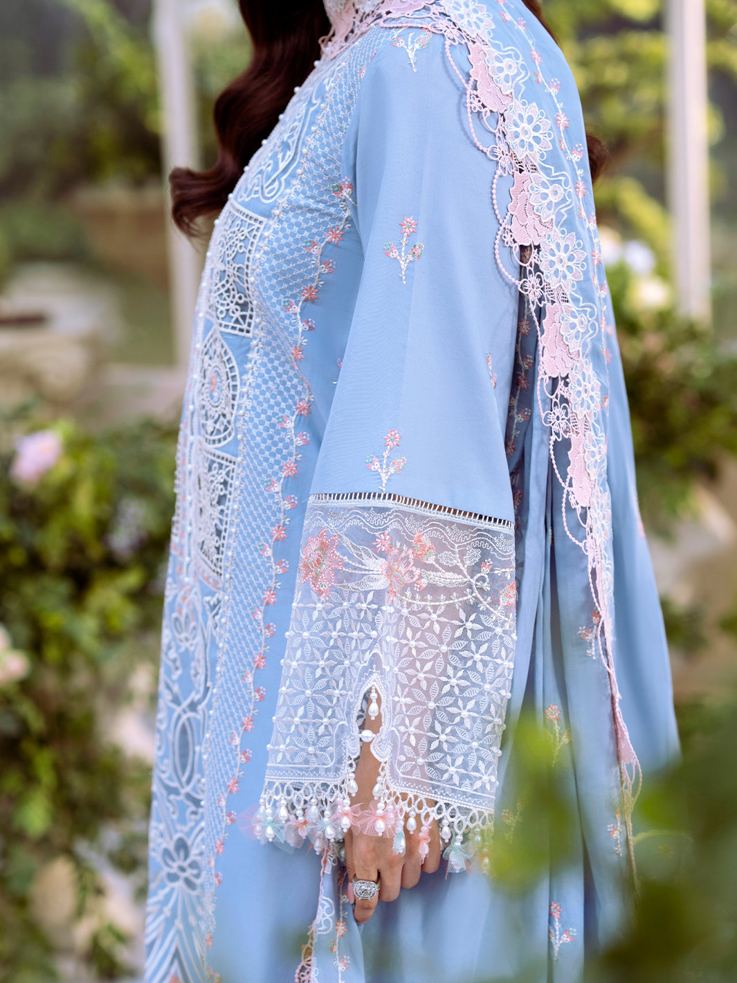 Bin Ilyas | Freesia Embroidered Lawn 25 | 107 - A - House Of Hania