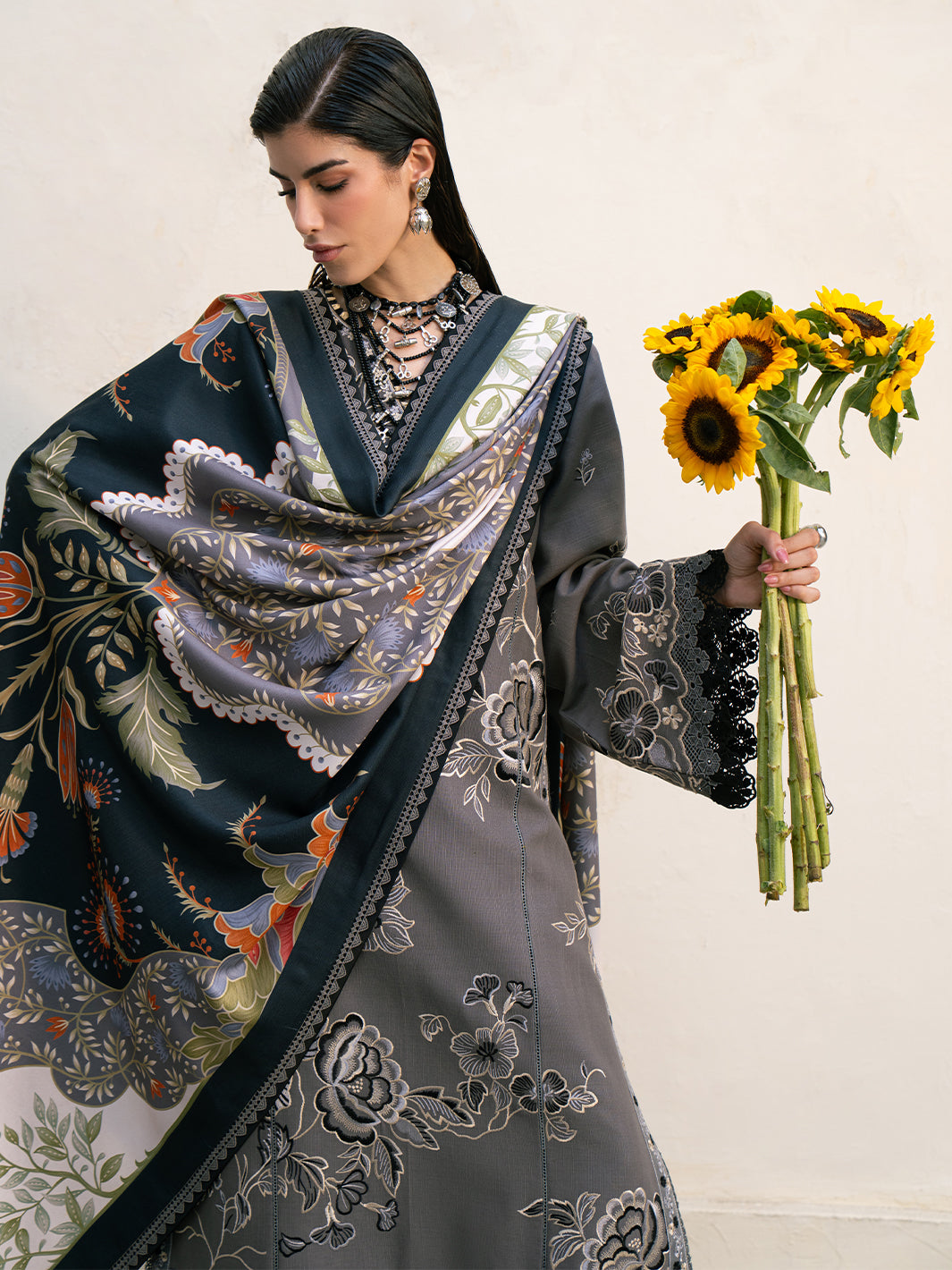 Bin Ilyas | Gulrukh Khaddar 25 | 63-A - House Of Hania