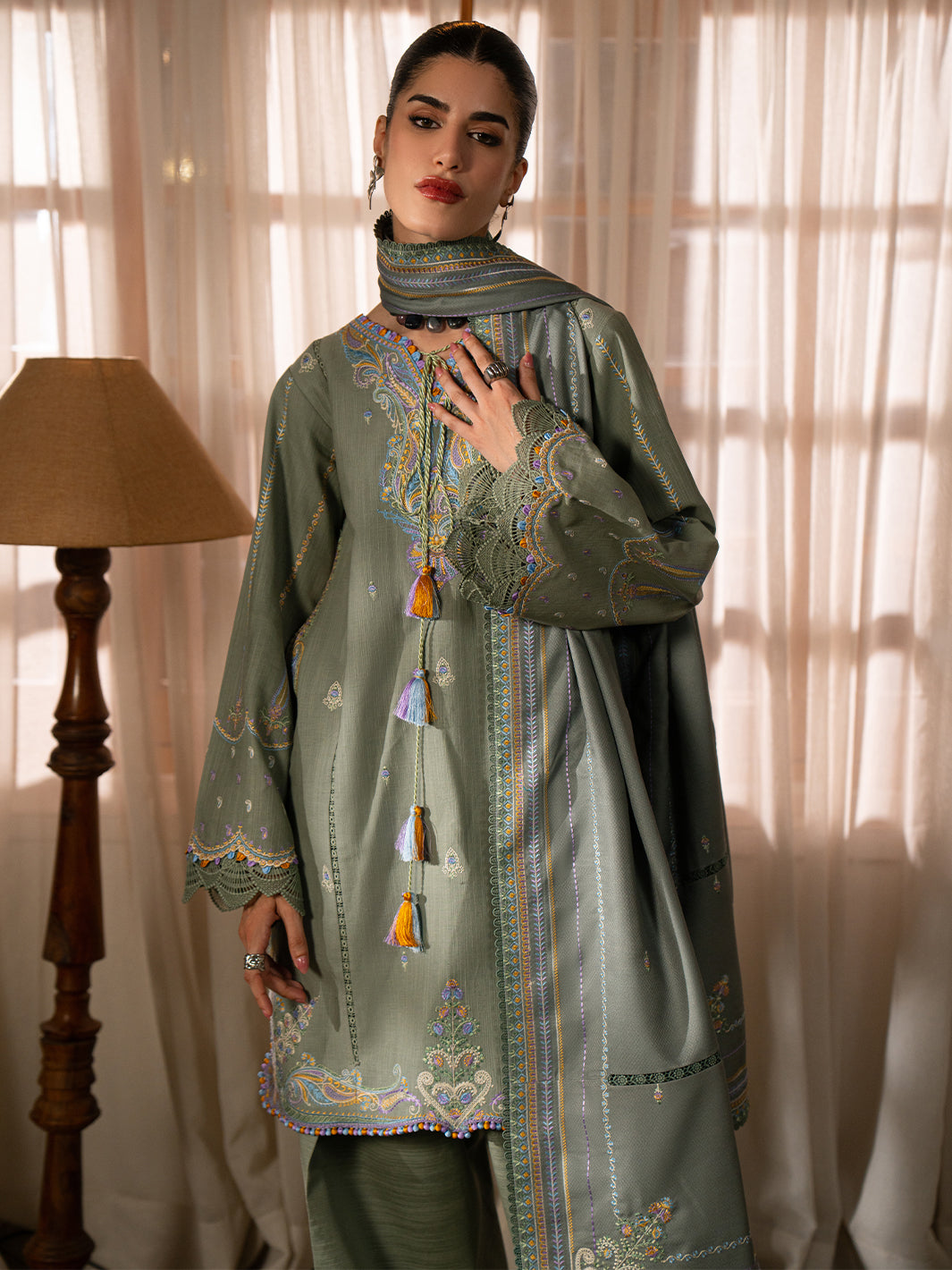 Bin Ilyas | Gulrukh Khaddar 25 | 64-A - House Of Hania