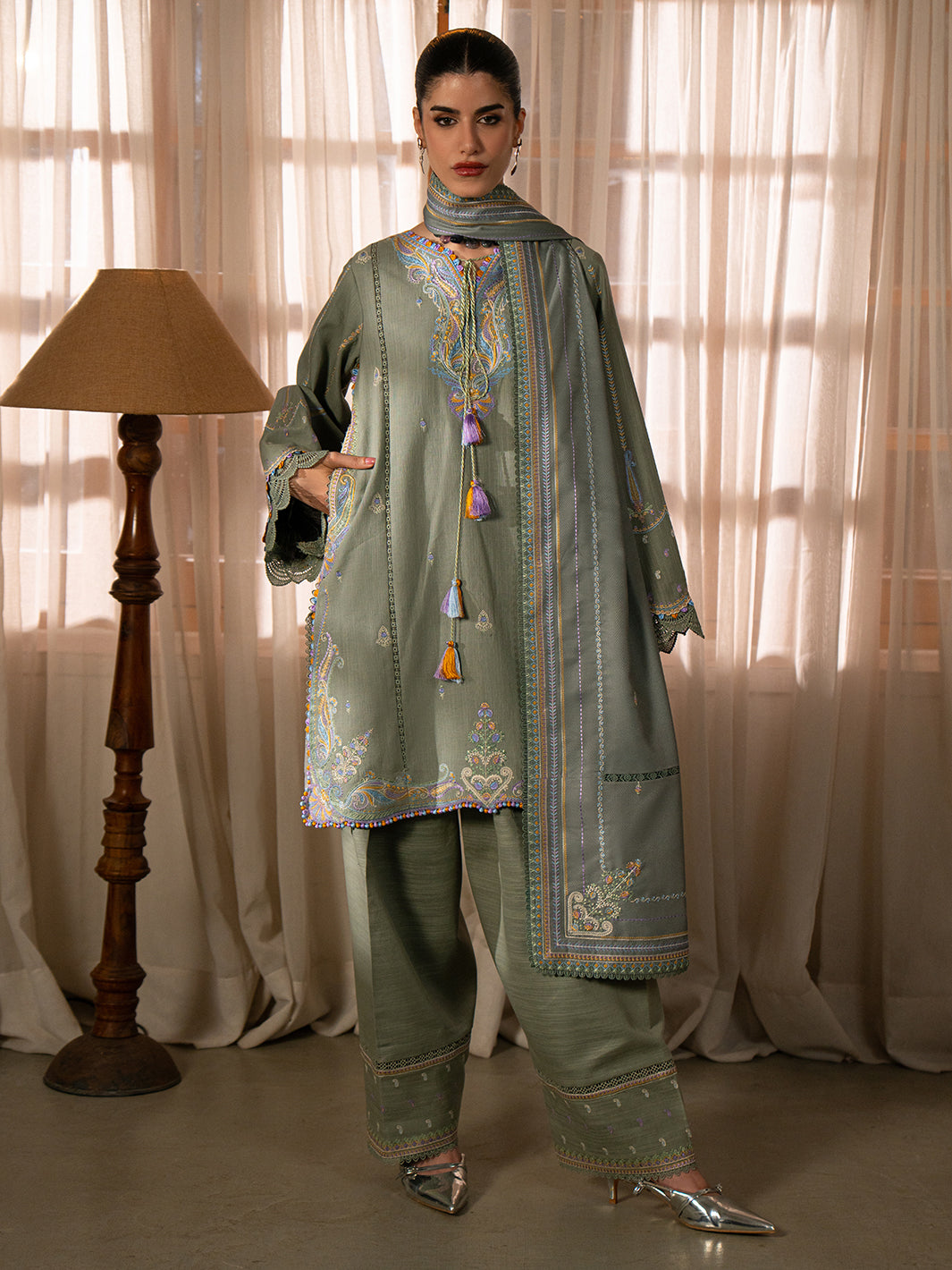 Bin Ilyas | Gulrukh Khaddar 25 | 64-A - House Of Hania