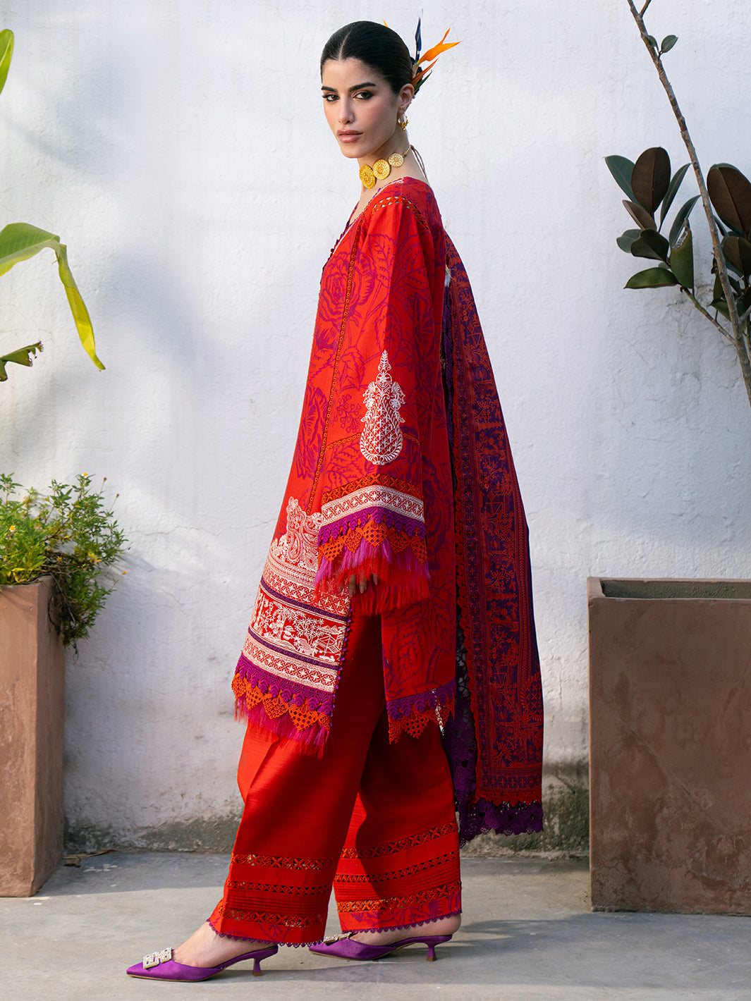 Bin Ilyas | Gulrukh Khaddar 25 | 65-B - House Of Hania