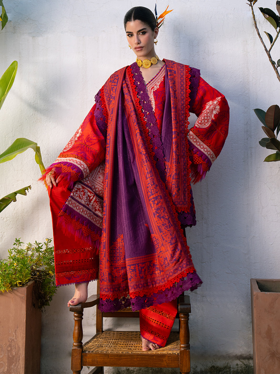 Bin Ilyas | Gulrukh Khaddar 25 | 65-B - House Of Hania