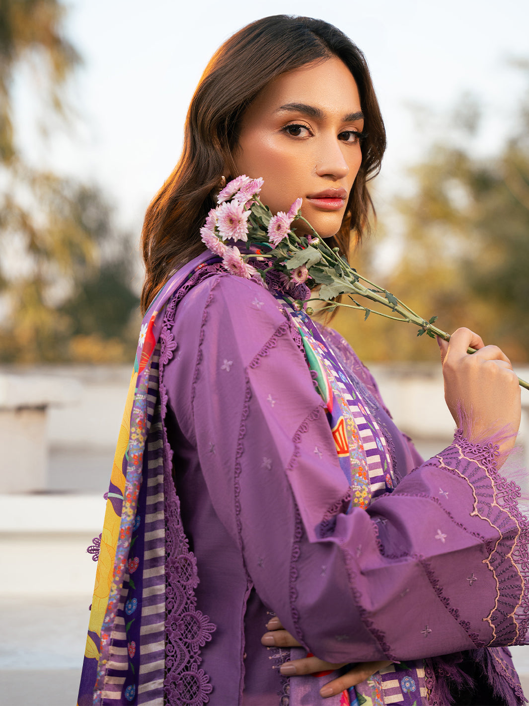 Bin Ilyas | Hazel Printed Lawn 25 | 2071 - A - House Of Hania