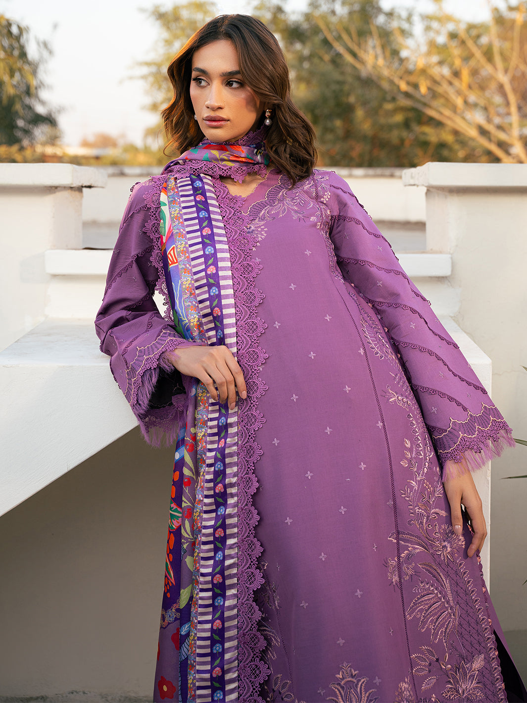 Bin Ilyas | Hazel Printed Lawn 25 | 2071 - A - House Of Hania