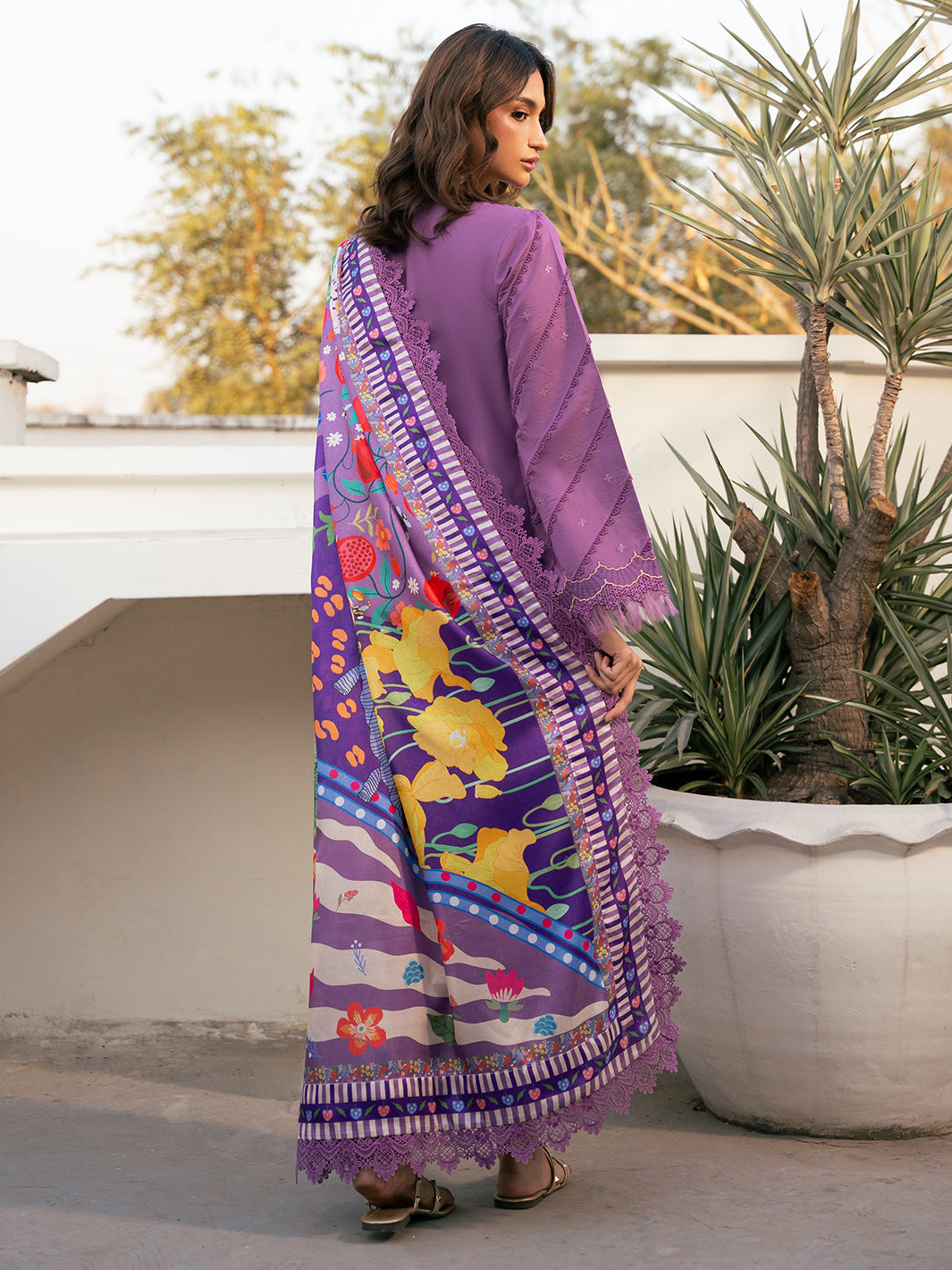 Bin Ilyas | Hazel Printed Lawn 25 | 2071 - A - House Of Hania