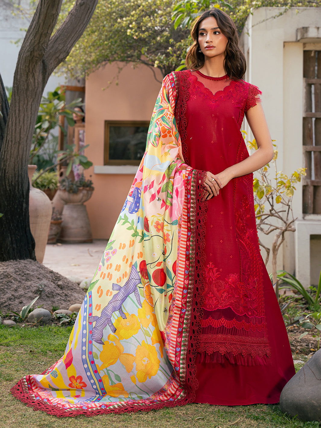 Bin Ilyas | Hazel Printed Lawn 25 | 2071 - B - House Of Hania