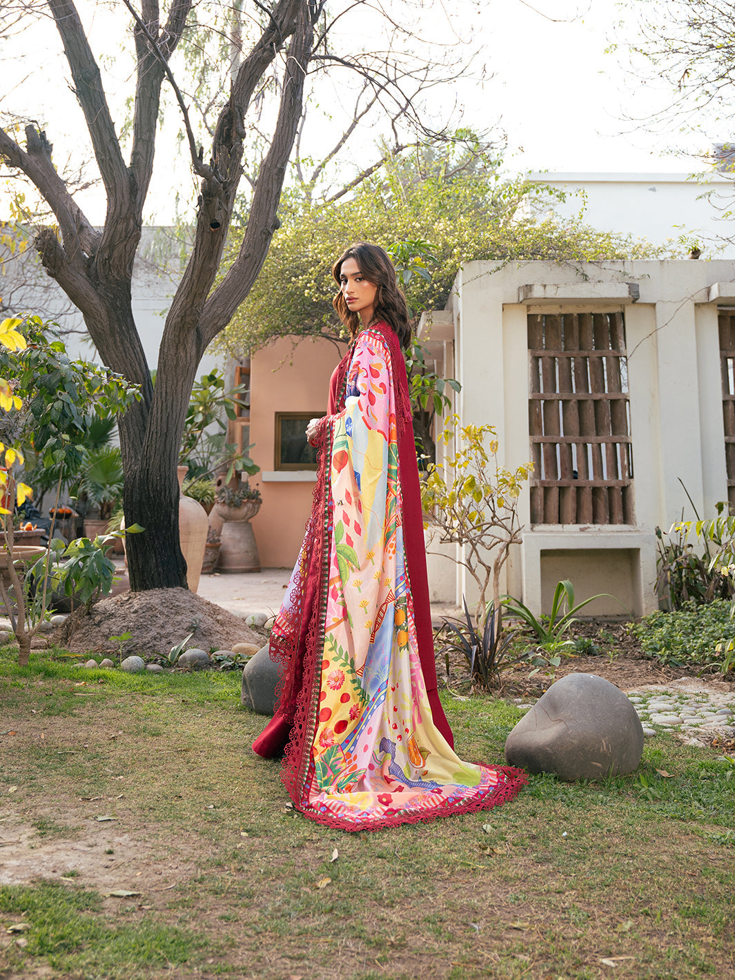 Bin Ilyas | Hazel Printed Lawn 25 | 2071 - B - House Of Hania