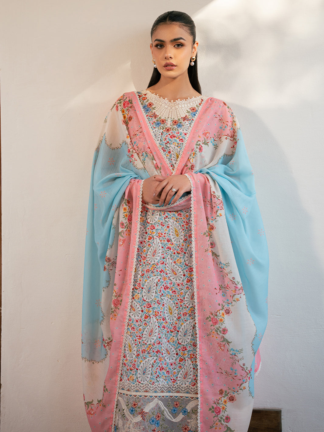 Bin Ilyas | Hazel Printed Lawn 25 | 2072 - A - House Of Hania