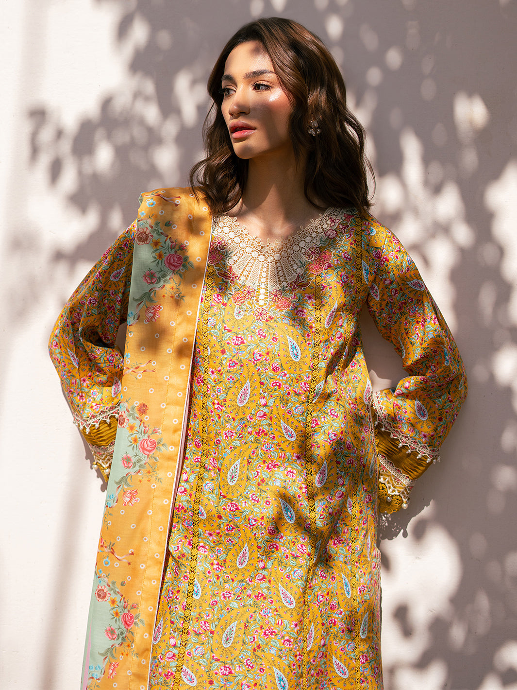 Bin Ilyas | Hazel Printed Lawn 25 | 2072 - B - House Of Hania