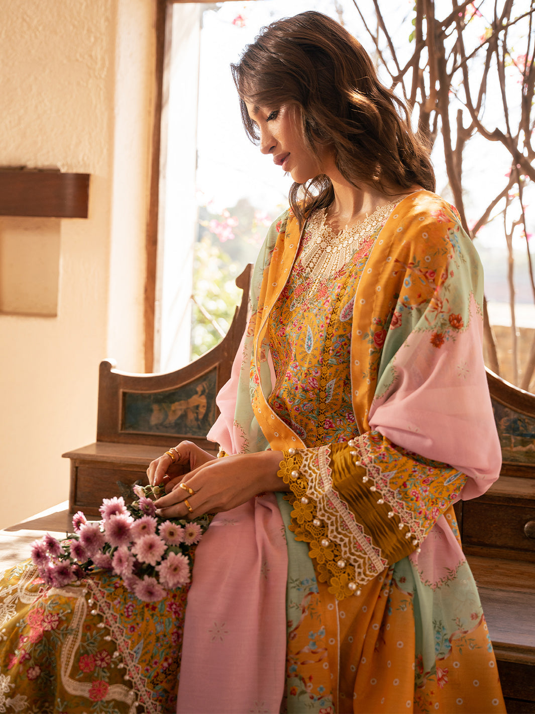 Bin Ilyas | Hazel Printed Lawn 25 | 2072 - B - House Of Hania