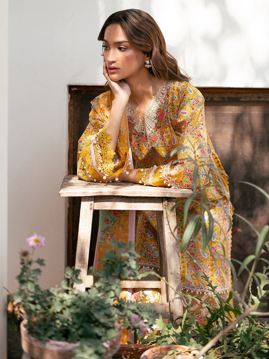 Bin Ilyas | Hazel Printed Lawn 25 | 2072 - B - House Of Hania
