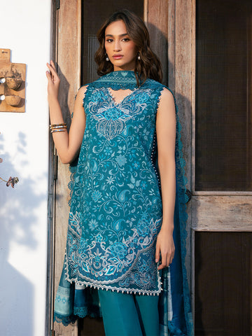 Bin Ilyas | Hazel Printed Lawn 25 | 2073 - B - House Of Hania