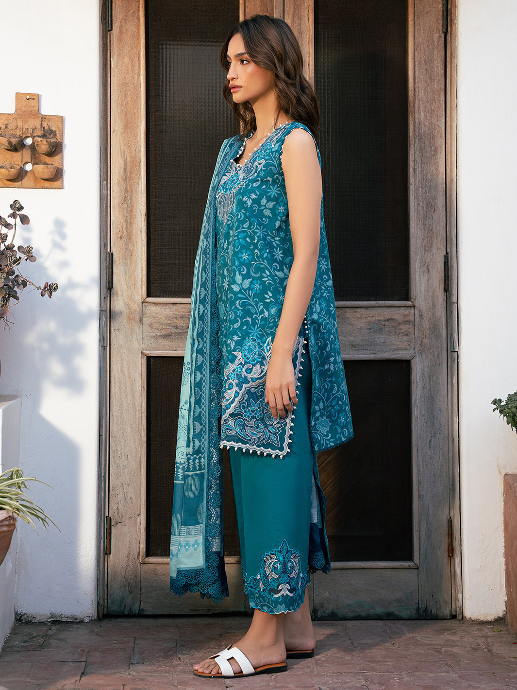 Bin Ilyas | Hazel Printed Lawn 25 | 2073 - B - House Of Hania