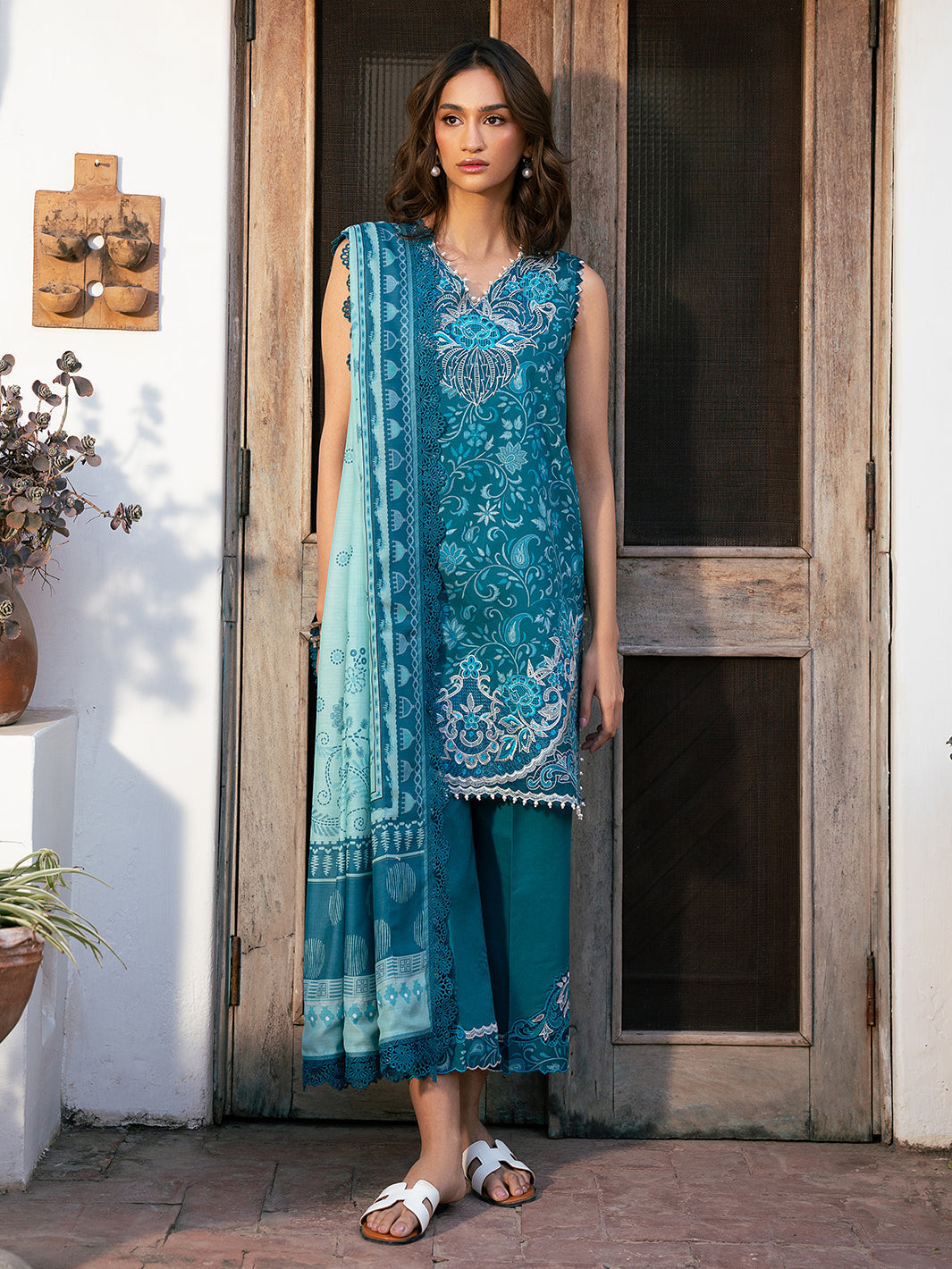 Bin Ilyas | Hazel Printed Lawn 25 | 2073 - B - House Of Hania