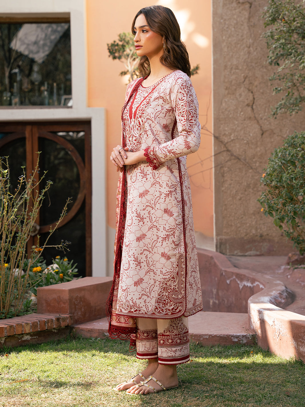 Bin Ilyas | Hazel Printed Lawn 25 | 2074 - B - House Of Hania