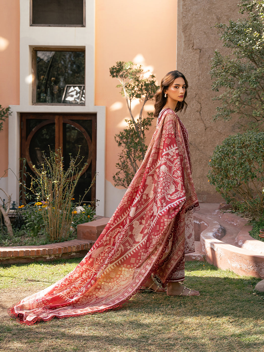 Bin Ilyas | Hazel Printed Lawn 25 | 2074 - B - House Of Hania